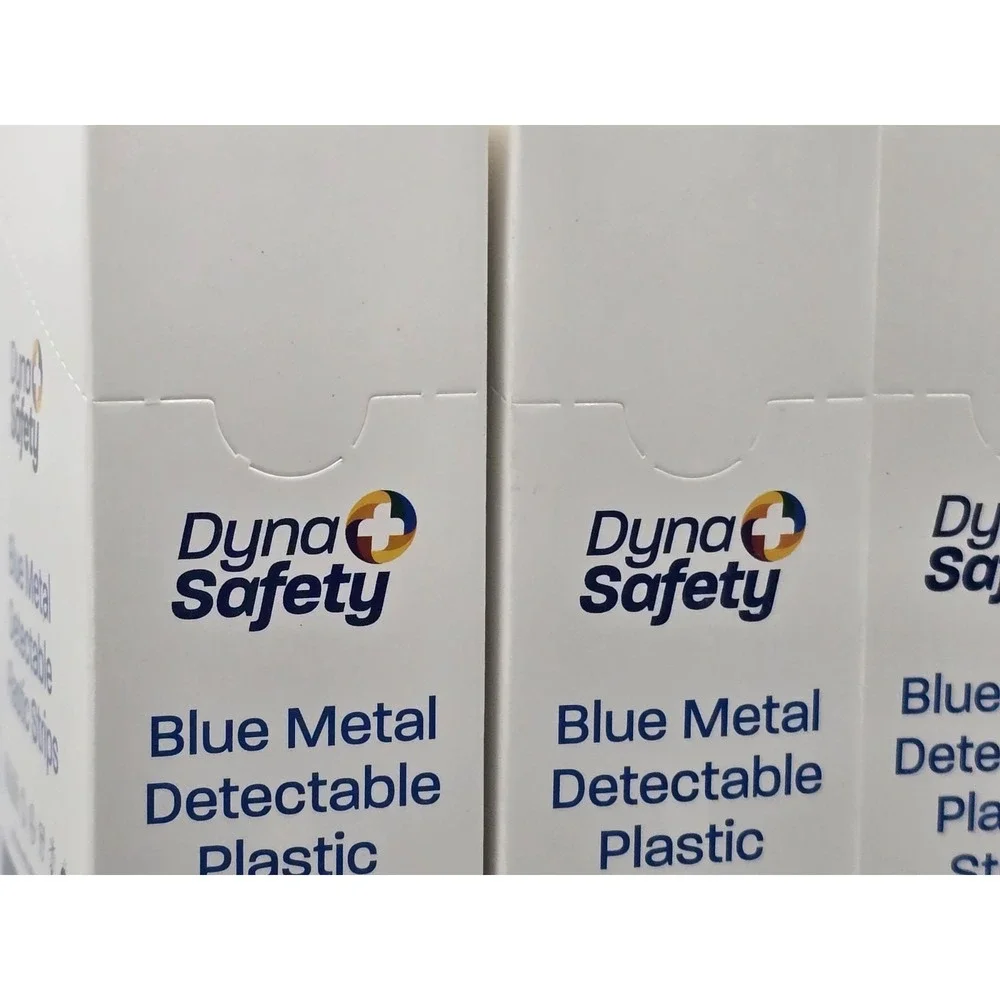4 Lot Of NEW Dynarex Blue Metal Detectable Plastic Strips, 60 Count, 1